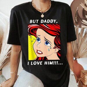 Disney Ariel Portrait Little Mermaid Movie Graphic Fan T-Shirt 166